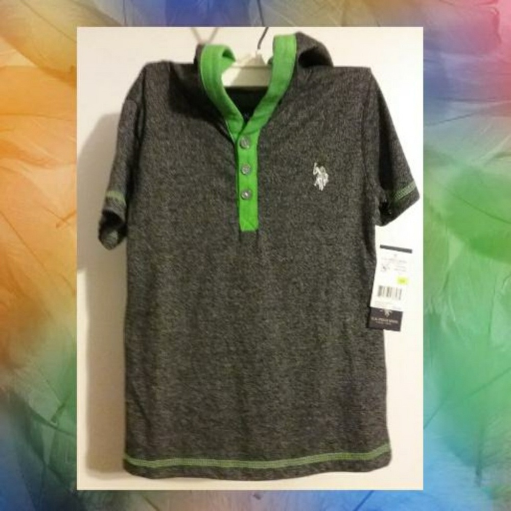 U.S.A POLO Hoodie Shirt Top